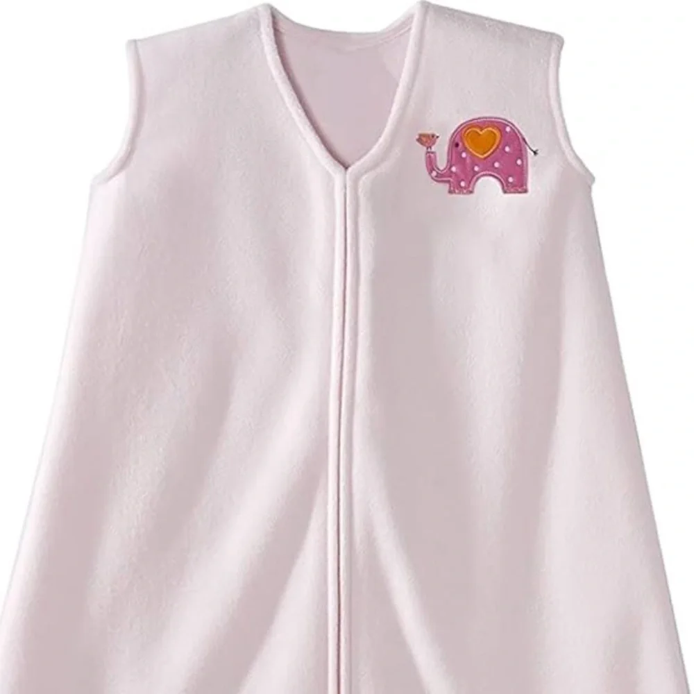Halo Sleepsack Big Kids Micro Fleece Pink Elephant